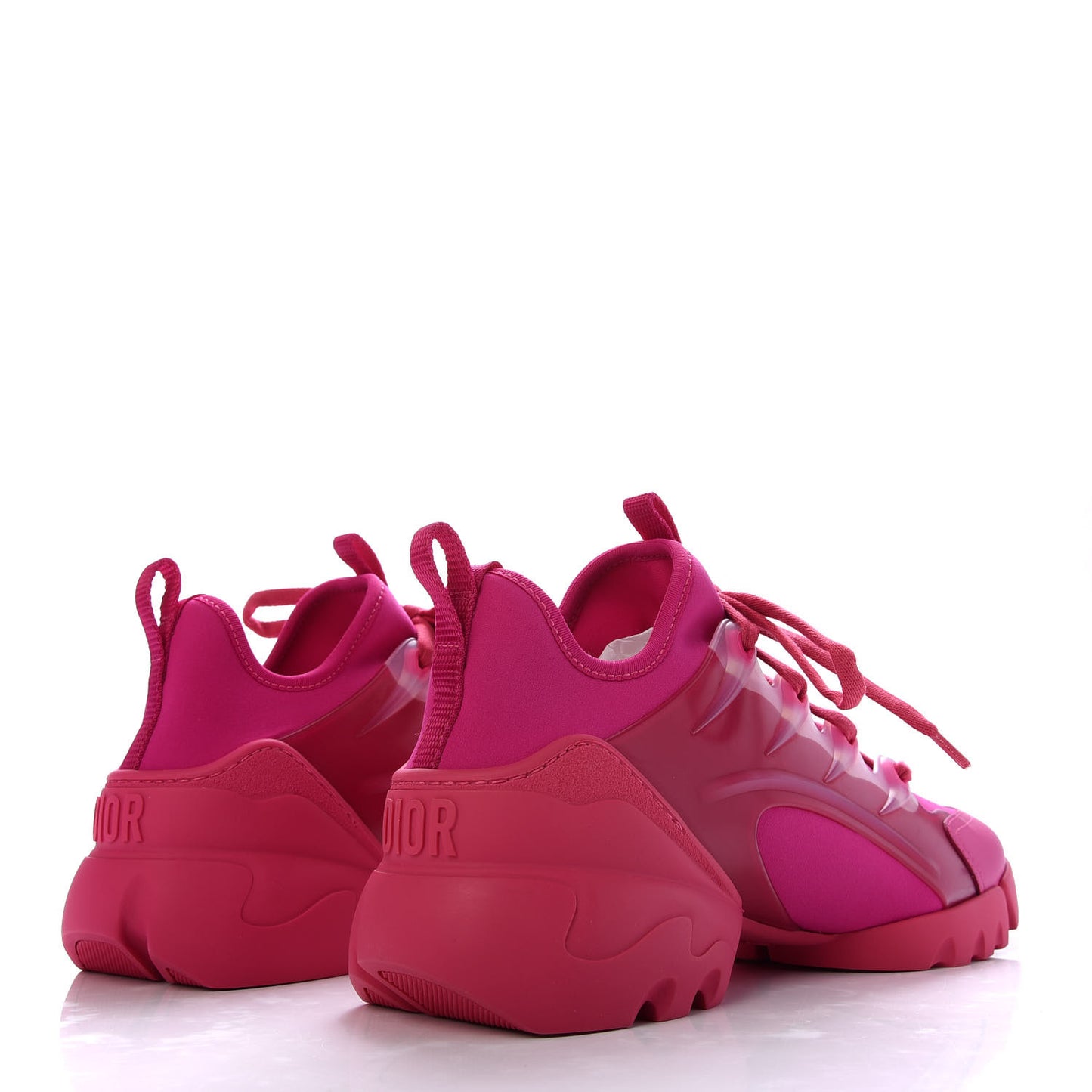 Neoprene Rubber Womens D-Connect Sneakers 37 Fuchsia