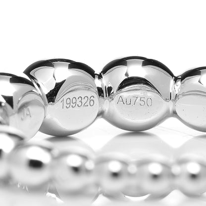 Van Cleef & Arpels 18K White Gold Pearls of Gold Variation Ring 54 6.75 6 of 6