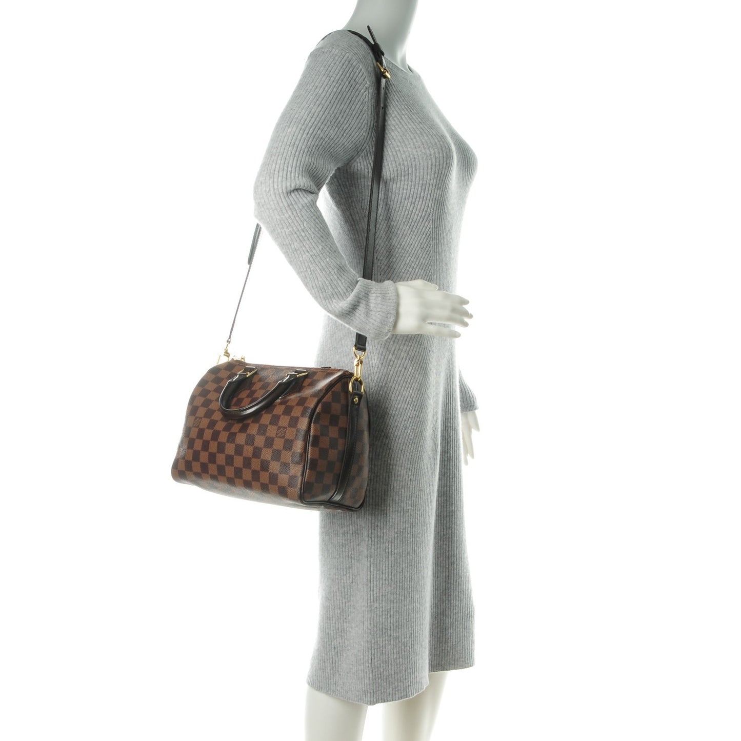 Damier Ebene Speedy Bandouliere 25