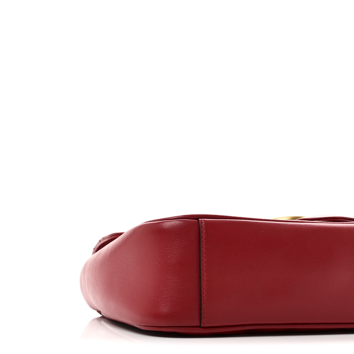 Gucci Calfskin Matelasse Small GG Marmont Shoulder Bag Hibiscus Red 9 of 10