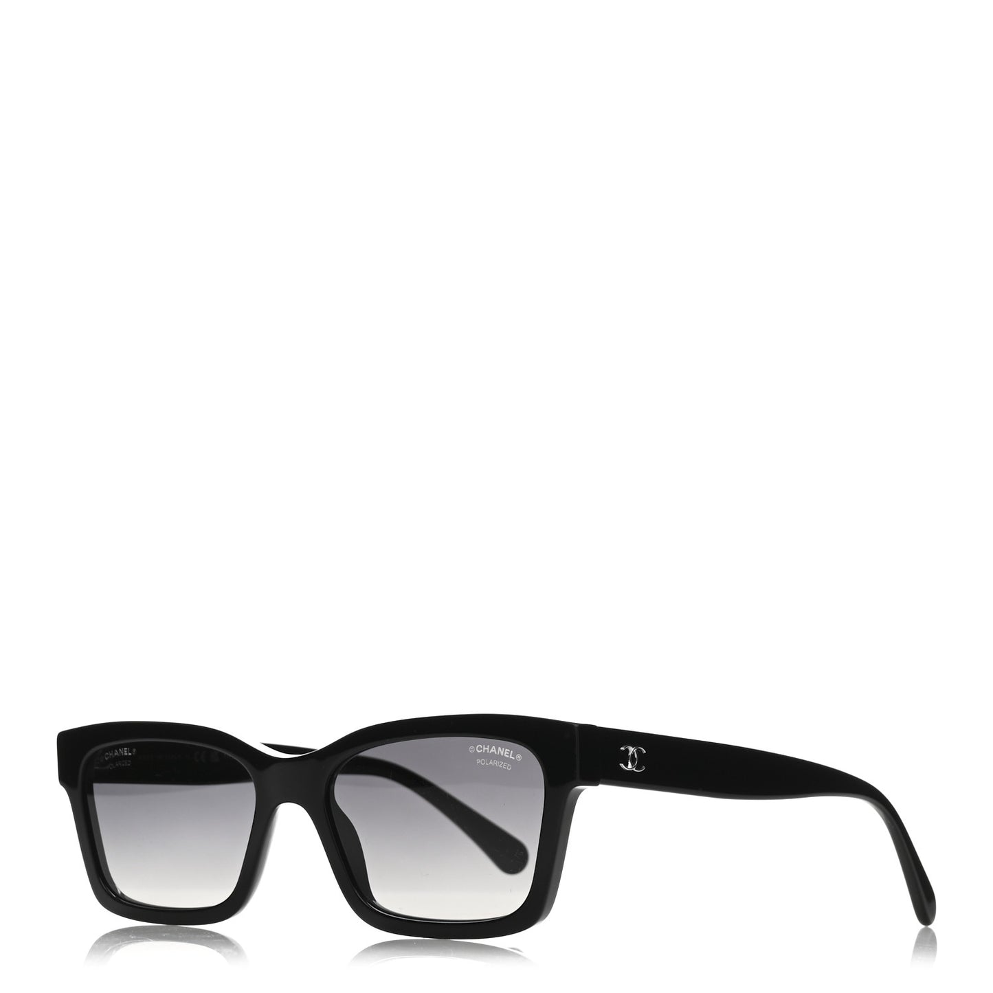 Acetate Polarized Square Sunglasses 5417 Black