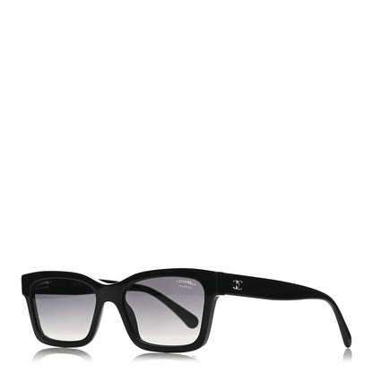 Chanel Acetate Polarized Square Sunglasses 5417 Black 1 of 8