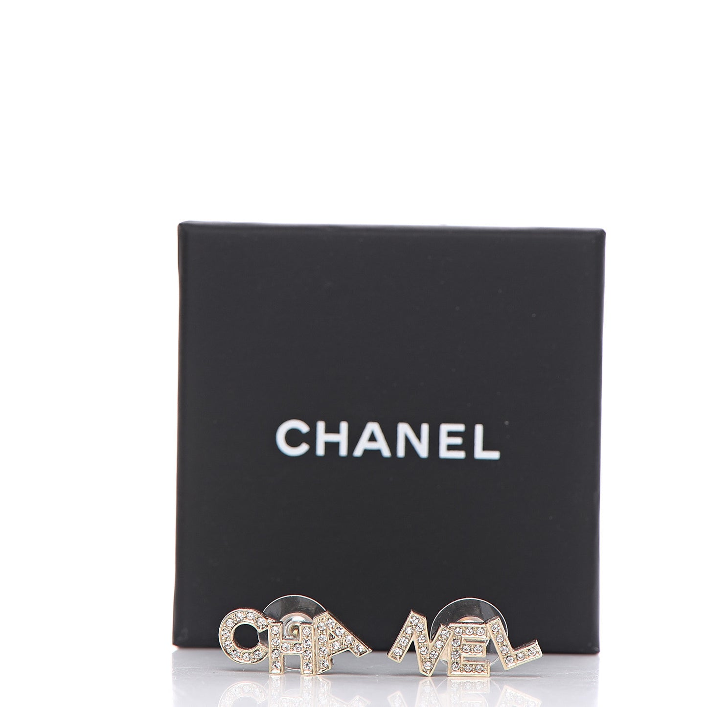 Crystal Pearl Signature Stud Earrings Gold