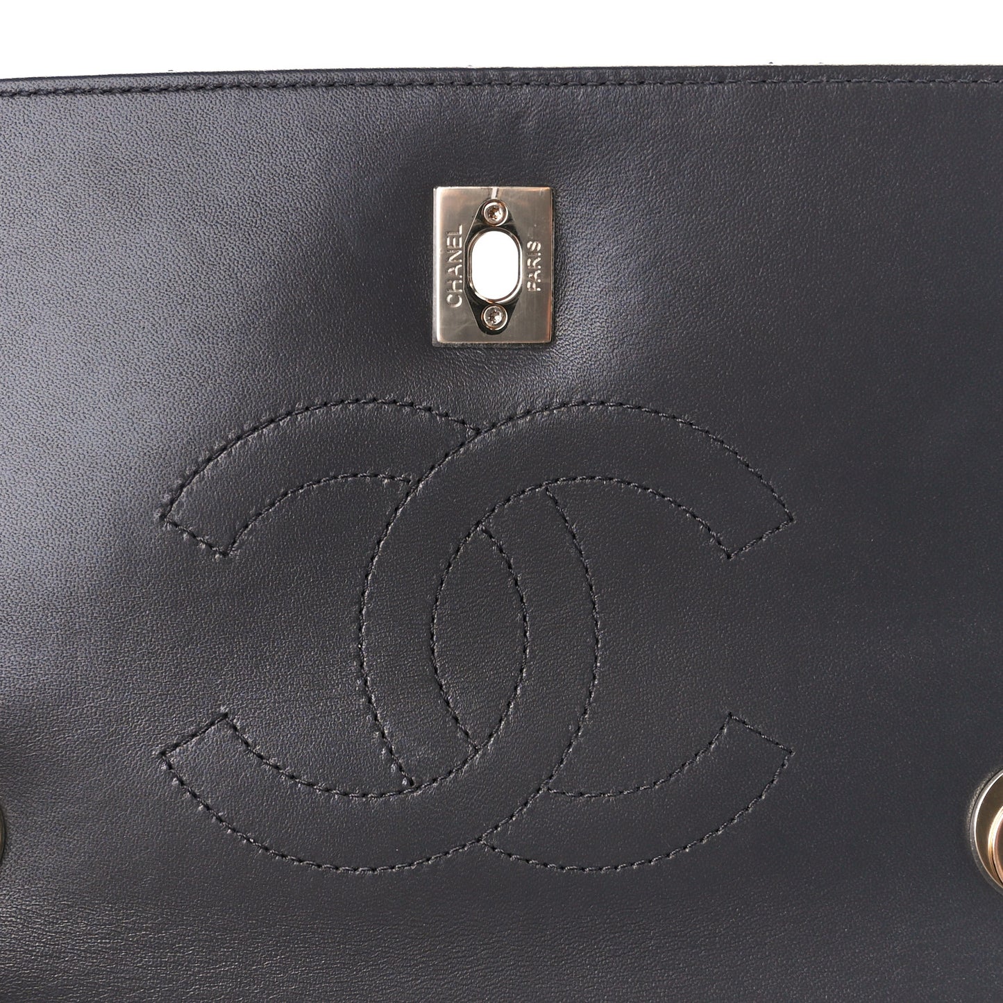 Lambskin Quilted Small Trendy CC Dual Handle Flap Bag Dark Grey