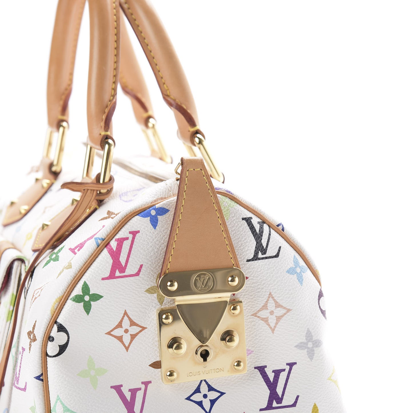 Monogram Multicolor Speedy 30 White
