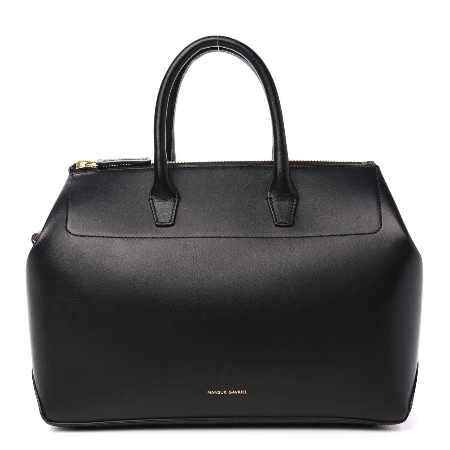 Calfskin Mini Travel Crossbody Bag Black Flamma