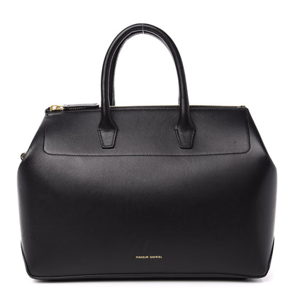 Mansur Gavriel Calfskin Mini Travel Crossbody Bag Black Flamma 1 of 9
