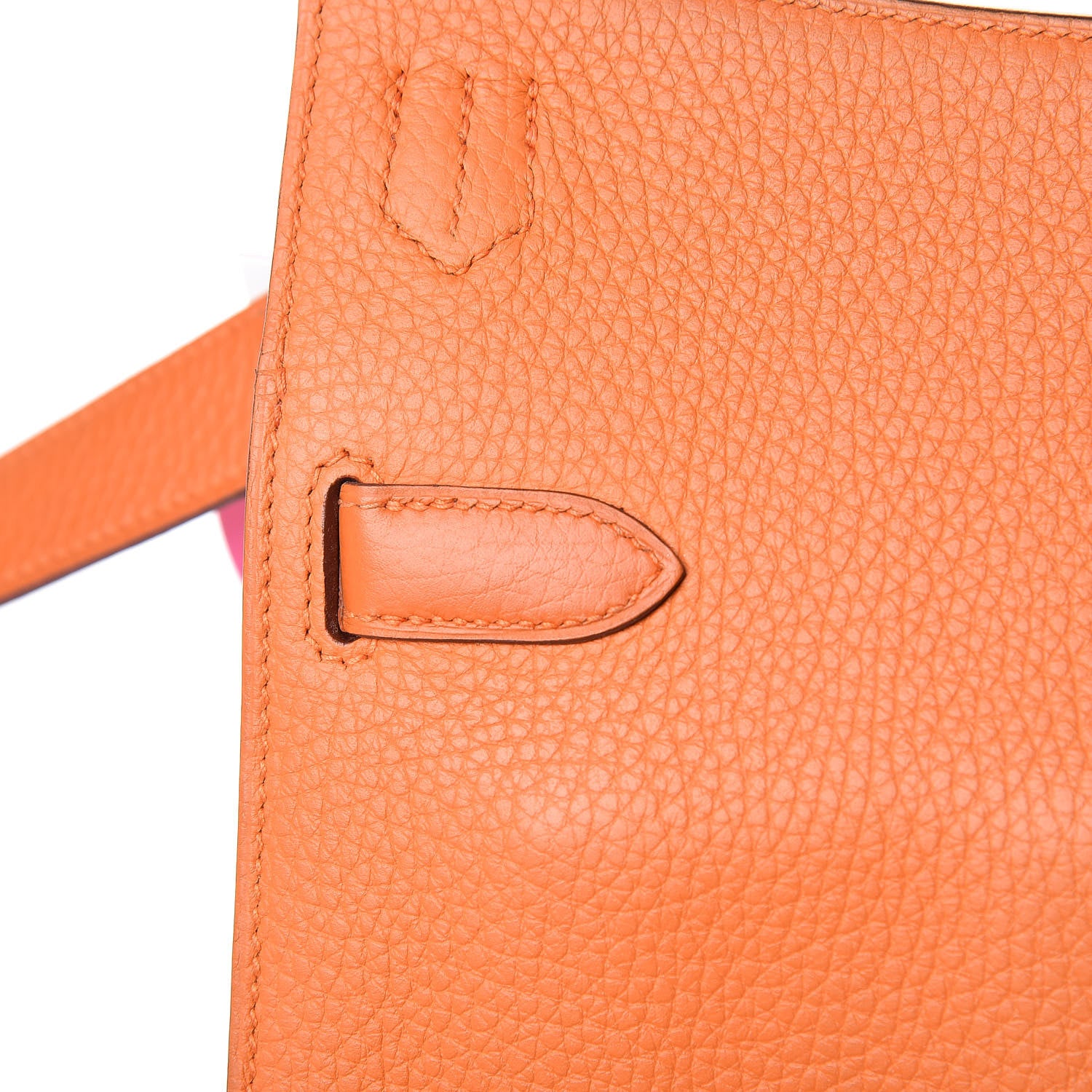 Hermes Taurillon Clemence Jypsiere 28 Orange 12 of 19