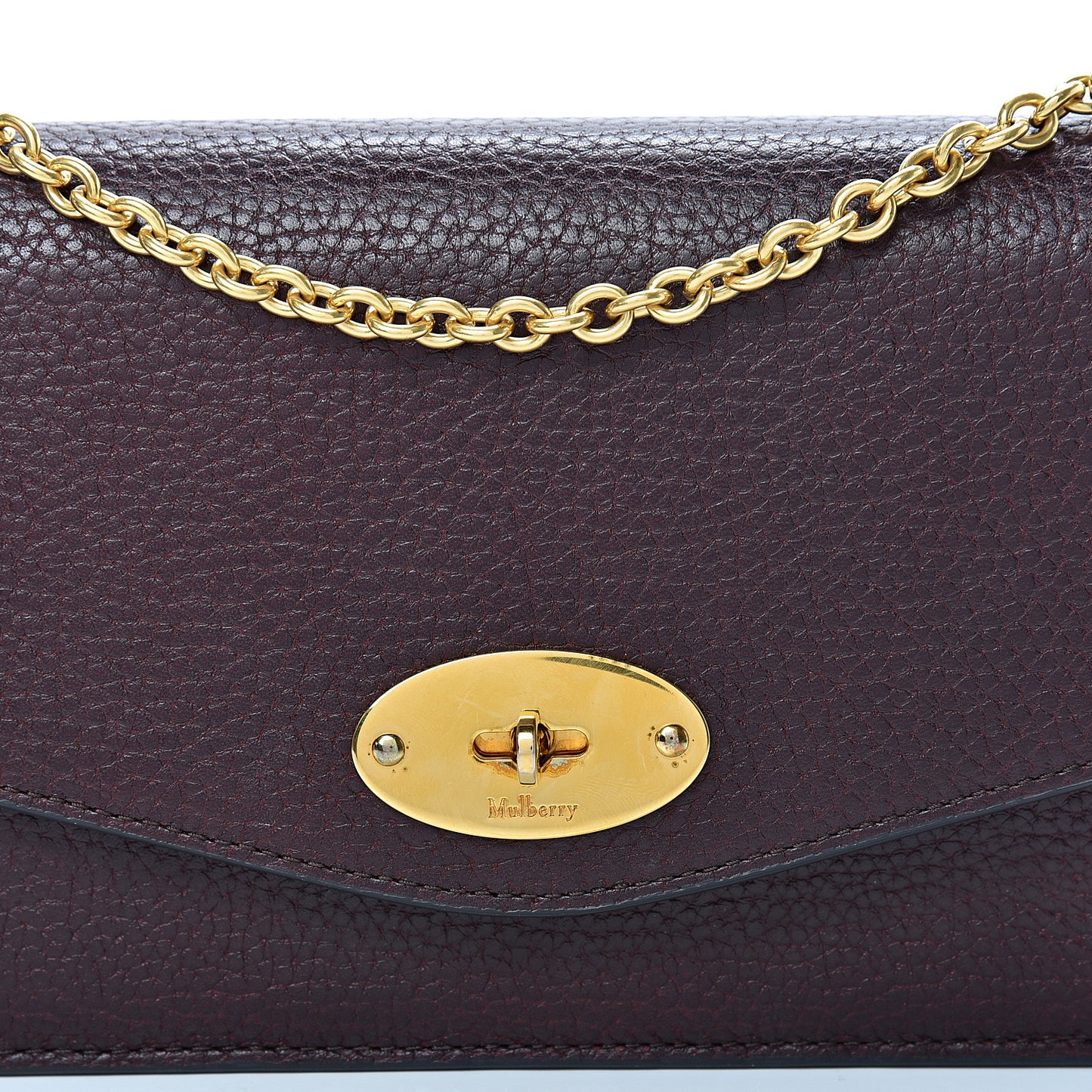 Natural Grained Calfskin Small Darley Satchel Oxblood
