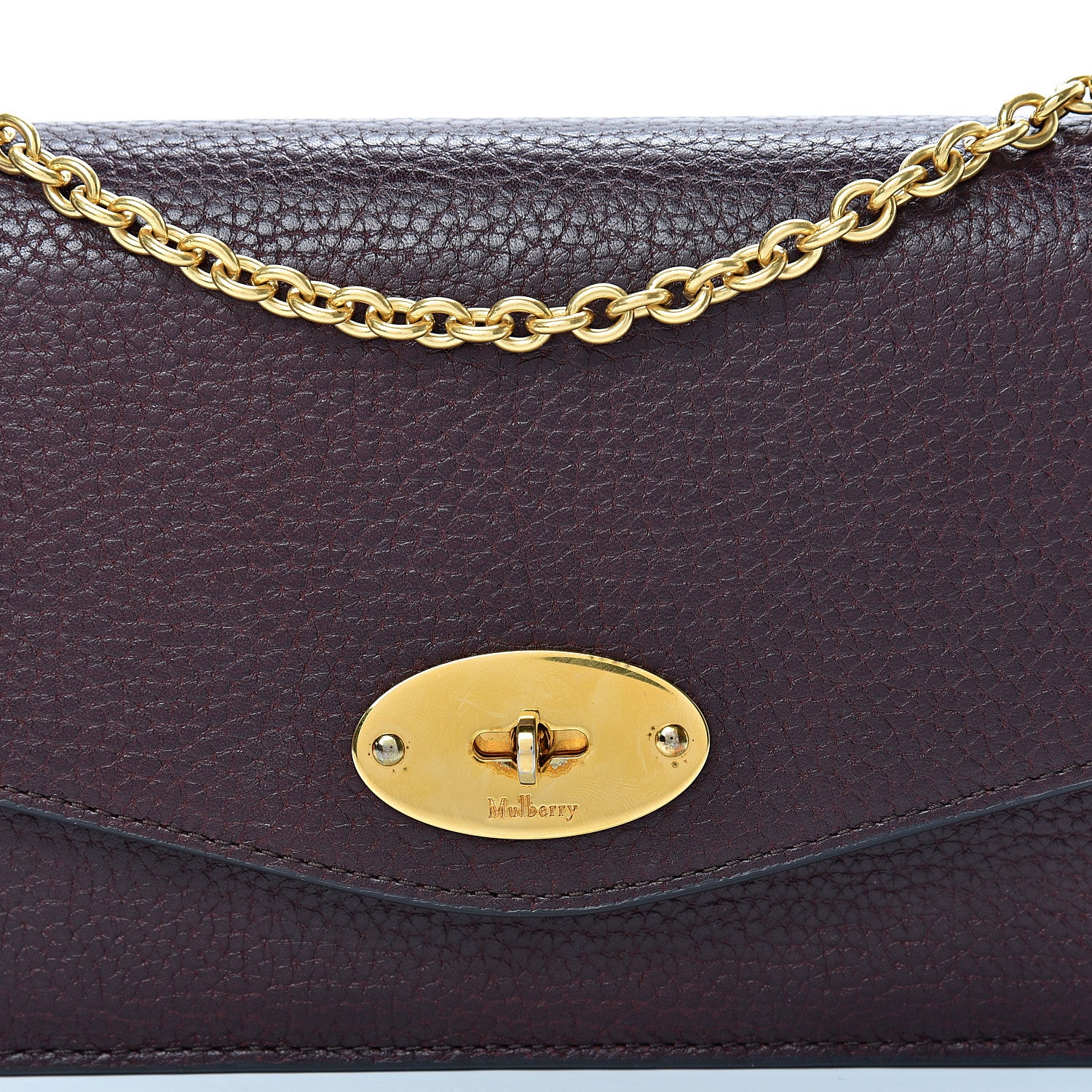 Mulberry Natural Grained Calfskin Small Darley Satchel Oxblood 6 of 12