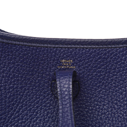 Hermes Taurillon Clemence Evelyne TPM Bleu Encre 6 of 12