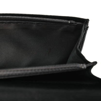 Chanel Patent Camellia Yen Wallet Black 10 of 13
