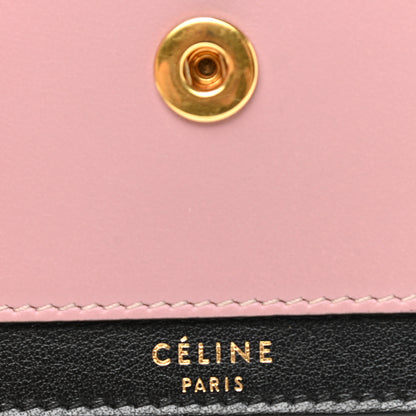 Celine Smooth Calfskin Pocket Card Holder Liquorice Black 6 of 11