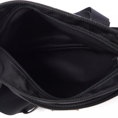 Prada Nylon Vela Flat Messenger Bag Black 7 of 10