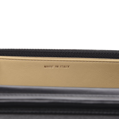 Chanel Velvet Quilted Pearl Crush Wallet On Chain WOC Black 7 of 12