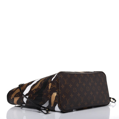 Louis Vuitton X LOL Monogram Neverfull MM Gold Silver 4 of 9