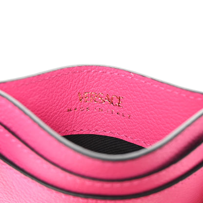 Versace Calfskin Medusa Card Holder Dark Pink 6 of 7