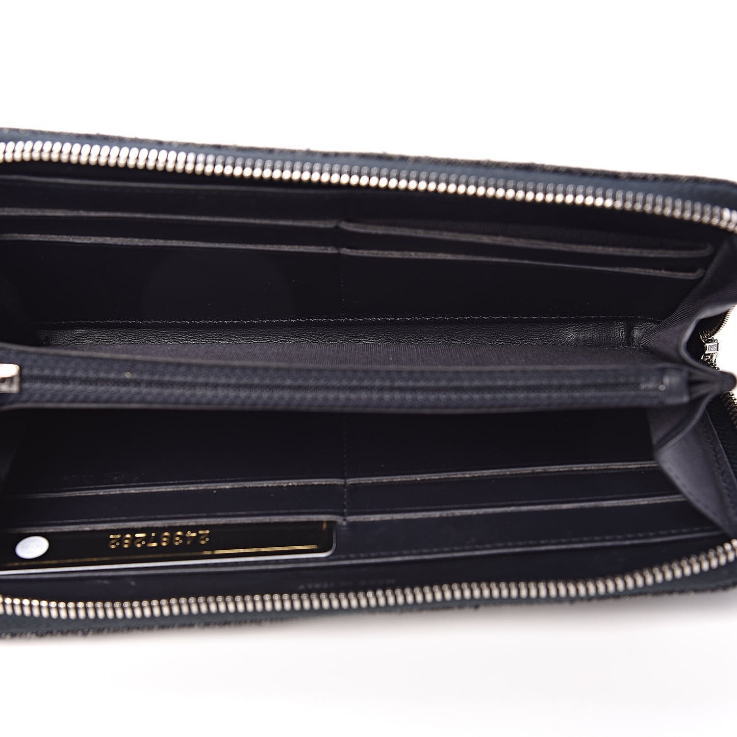 Denim Deauville Zip Around Wallet Dark Blue