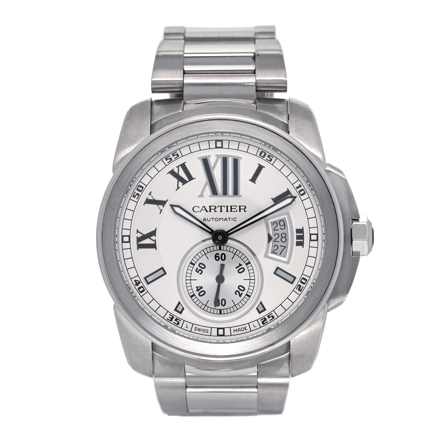 Stainless Steel 42mm Calibre de Cartier Automatic Watch