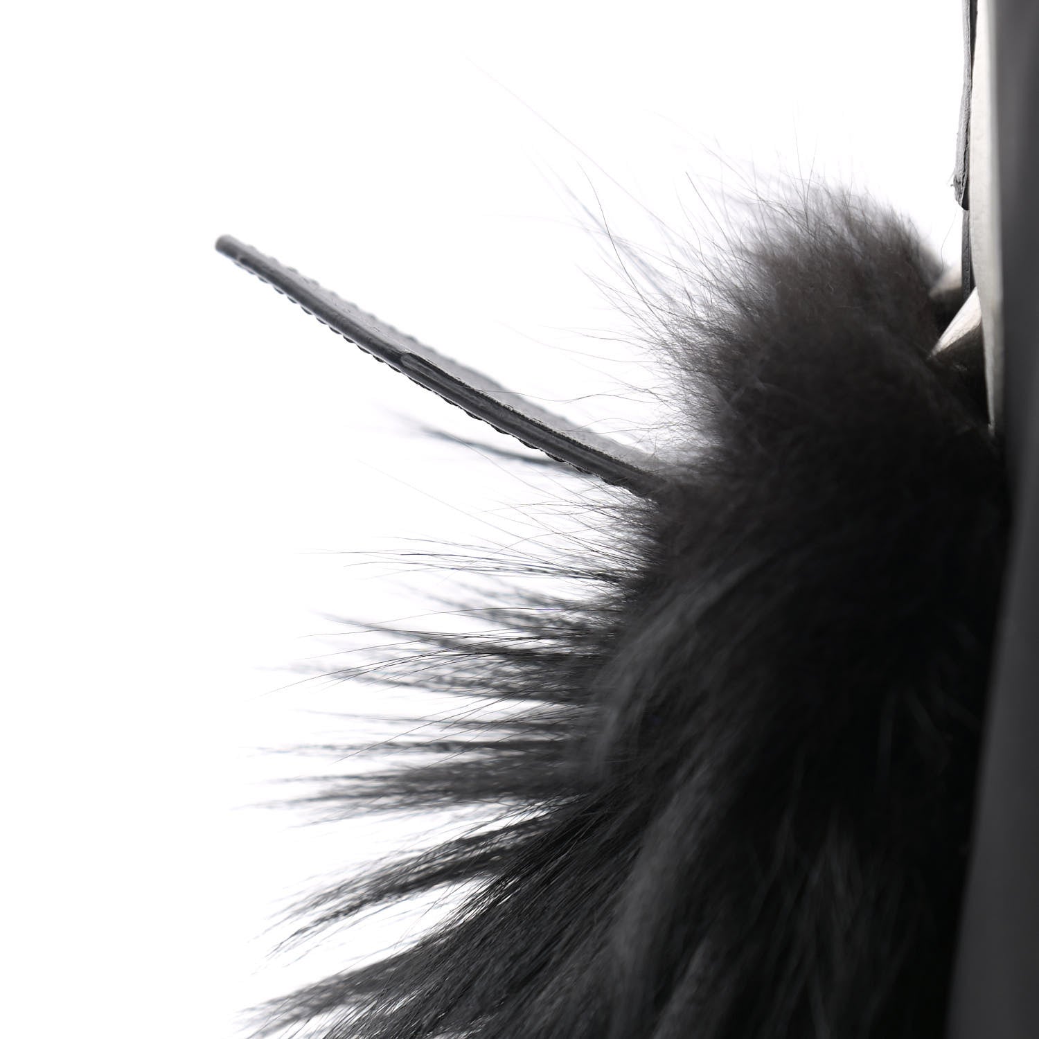 Fendi Nylon Vitello Century Mink Fox Goat Fur Studded Karlito Backpack Black Multicolor 13 of 17