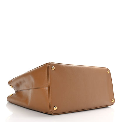 Prada Saffiano Lux Extra Large Galleria Double Zip Tote Caramel 4 of 10
