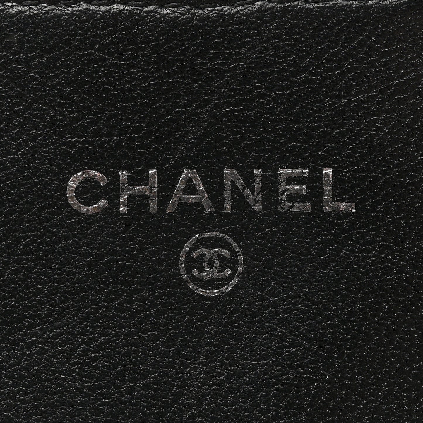 Lambskin Quilted Double Sided Wallet Black