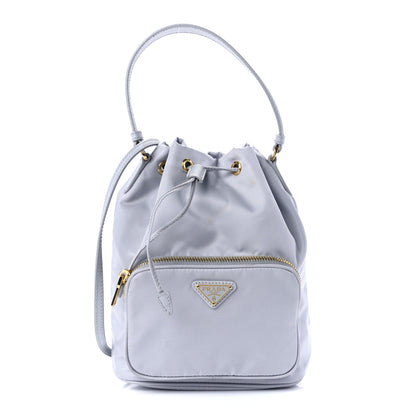 Prada Re-Nylon Saffiano Mini Bucket Crossbody Bag Fiordaliso 1 of 10