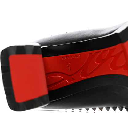 Christian Louboutin Nappa Out Line Spike Lug 100 Boots 37.5 Black 7 of 16