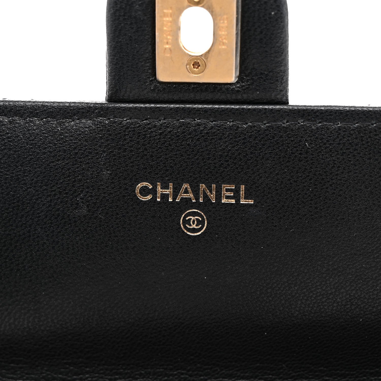 Chanel Goatskin Quilted Chic Pearls Clutch With Chain Black 6 of 12