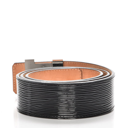 Louis Vuitton Epi Electric 40mm LV Initiales Belt 85 34 Black 3 of 8