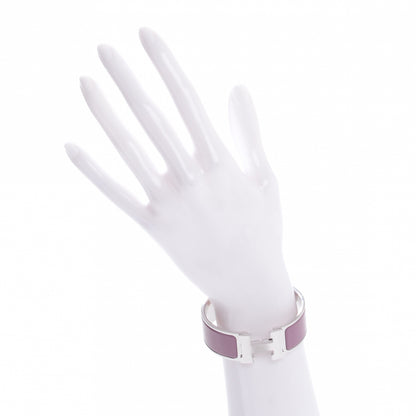 Hermes Enamel Clic Clac H Bracelet Wide PM Purple 2 of 6