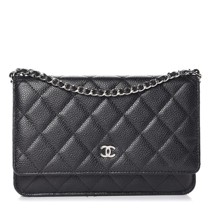 Chanel Caviar Quilted Wallet On Chain WOC Black 1 of 8