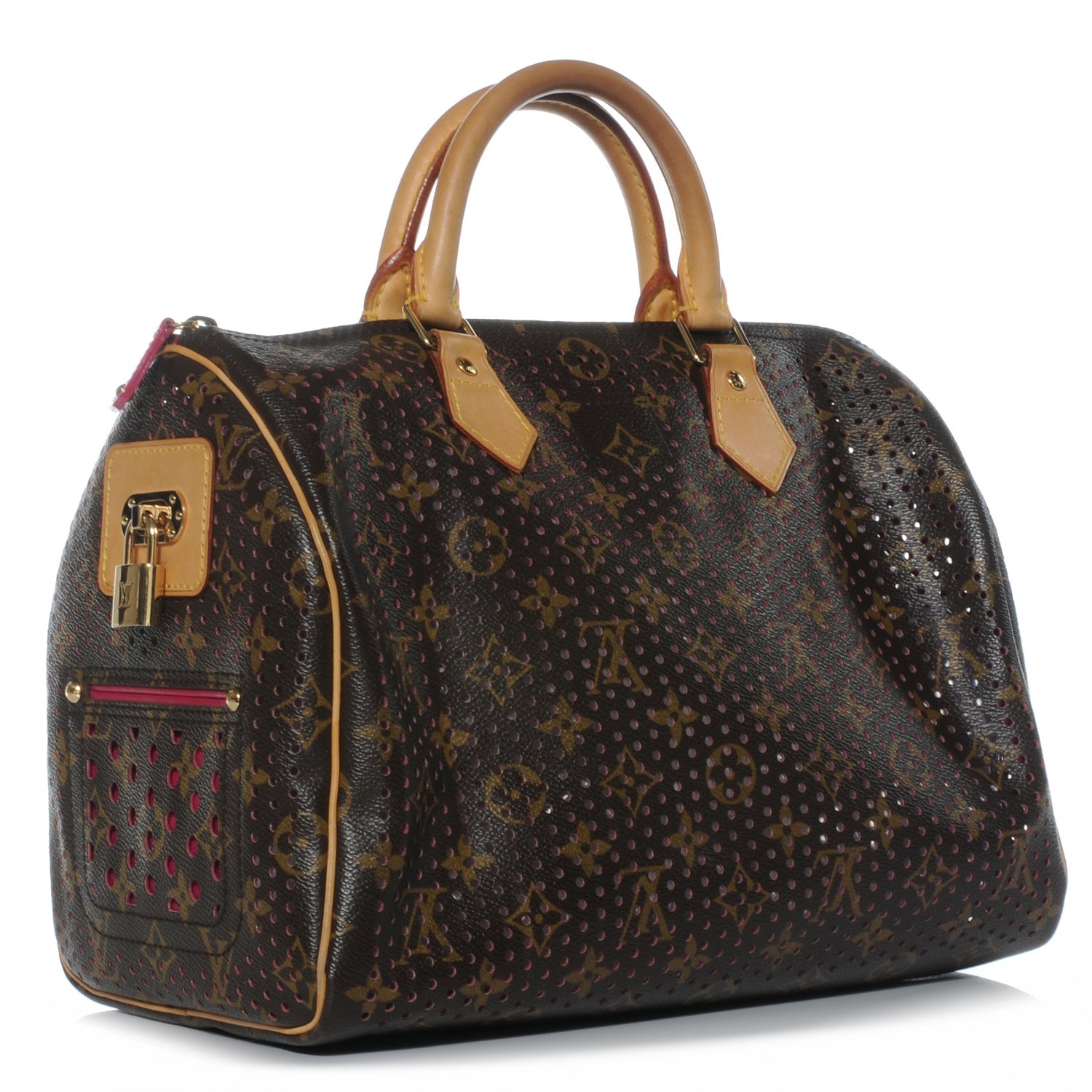 Louis Vuitton Monogram Perforated Speedy 30 Fuchsia 3 of 7