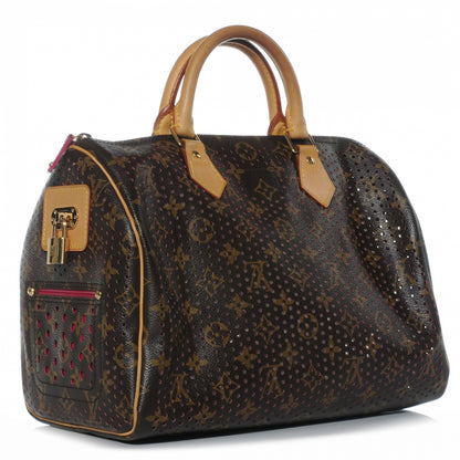 Louis Vuitton Monogram Perforated Speedy 30 Fuchsia 3 of 7