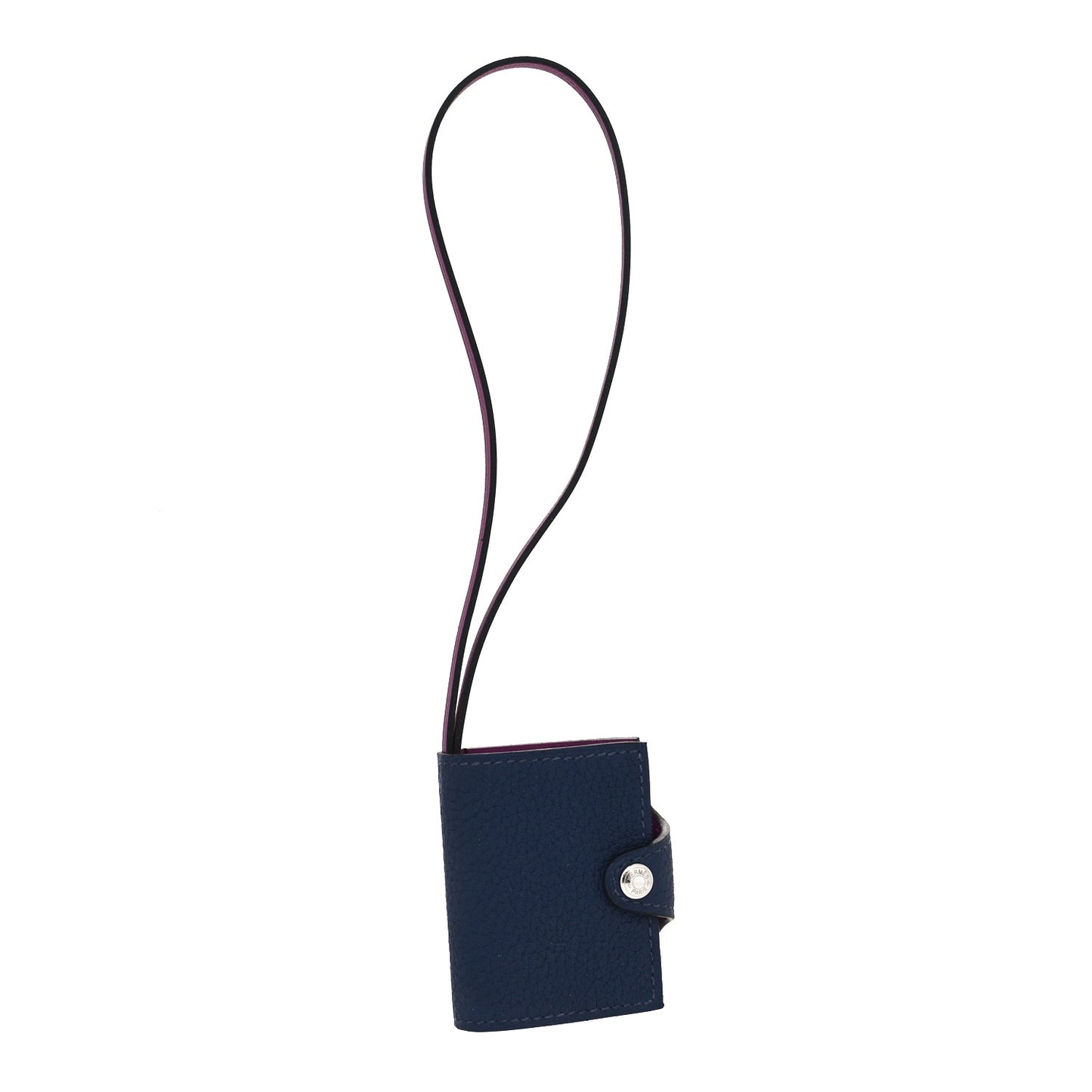 Togo Swift Verso Ulysse Nano Bag Charm Bleu Saphir Anemone