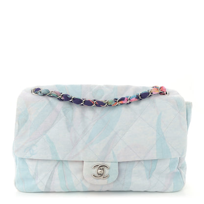 Chanel Canvas Quilted Jungle Jeans Flap White Multicolor 1 of 10