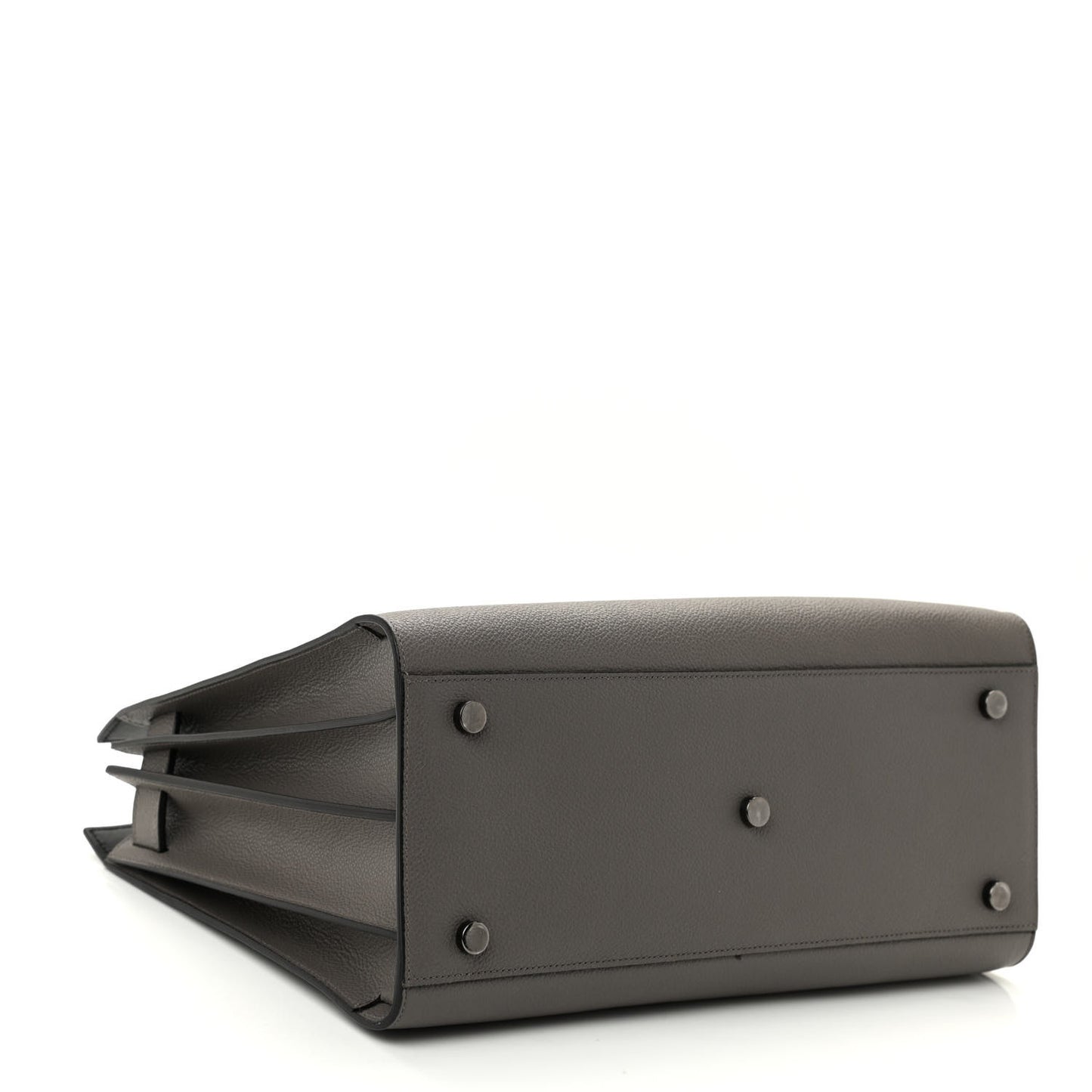 Grained Calfskin Small Sac De Jour Fog