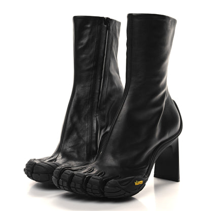 Balenciaga X VIBRAM Calfskin 80mm Toe Booties 39 Black 3 of 7