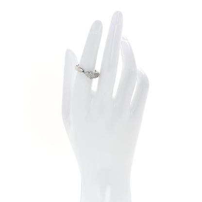 Cartier 18K White Gold Diamond Black Onyx Emerald Panthere De Cartier Half Paved Ring 52 6 2 of 6