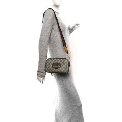 Gucci GG Supreme Monogram Web Neo Vintage Shoulder Bag Beige New Acero Crop 2 of 10