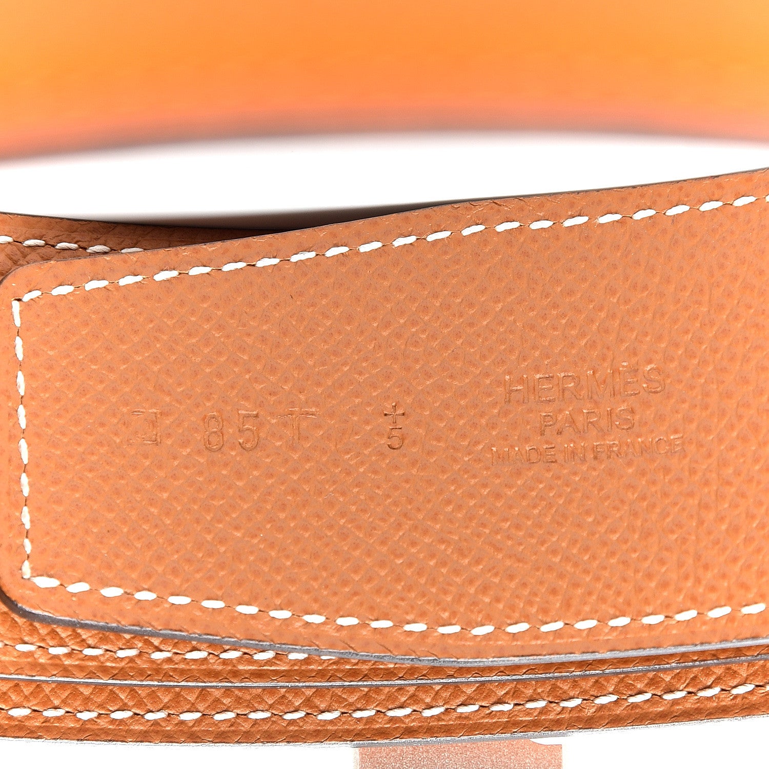Hermes Epsom 42mm Constance 2 H Belt 85 Gold Orange 2 of 5