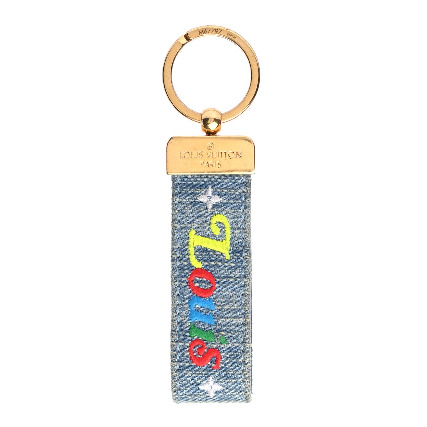 Denim New Wave Dragonne Key Holder
