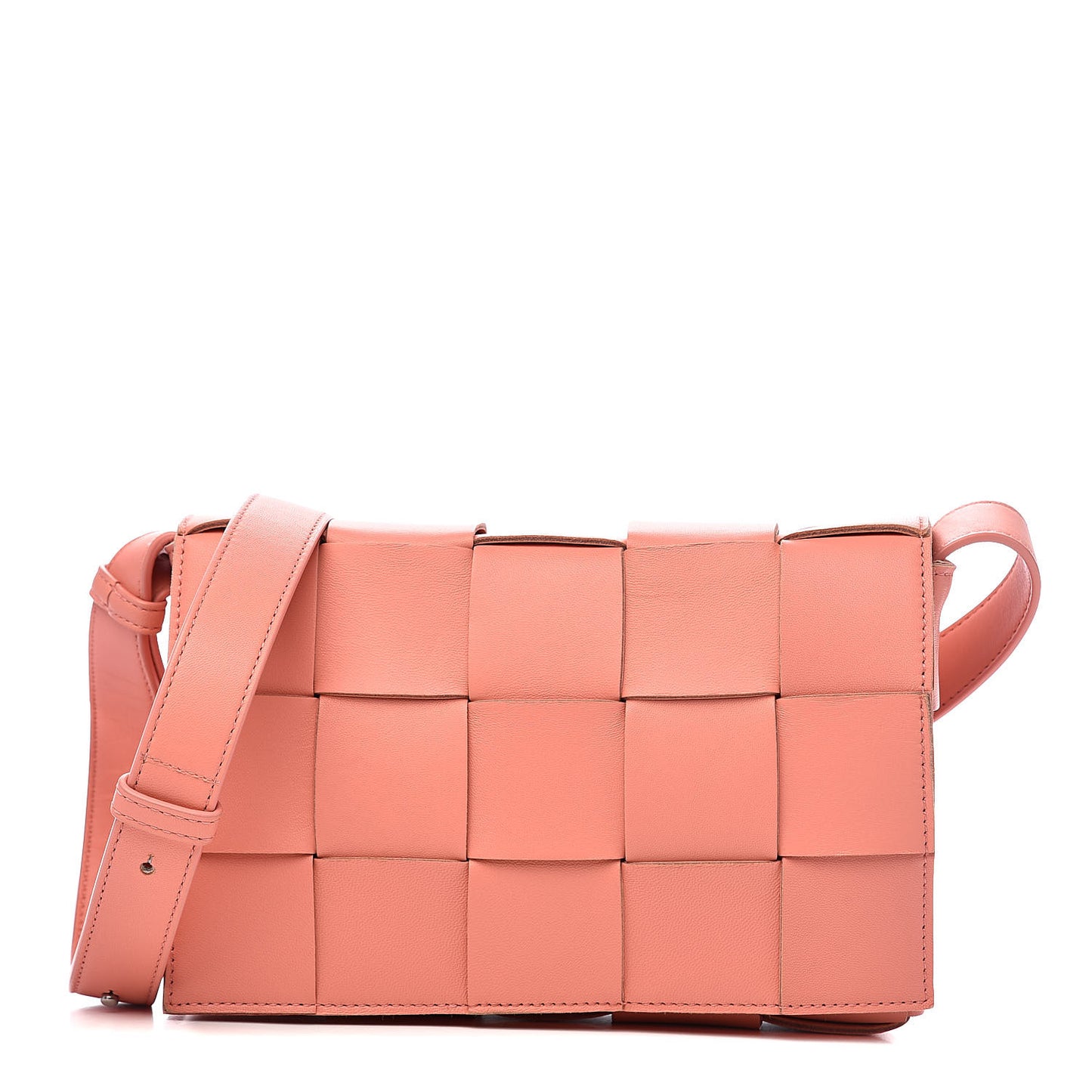 Nappa Maxi Intreccio Cassette Bag Peach