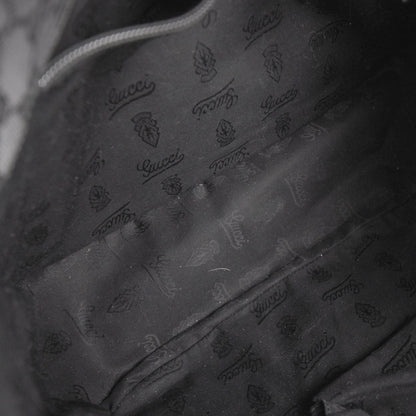 Gucci Imprime Monogram Medium Double Buckle Flap Messenger Bag Black 6 of 9