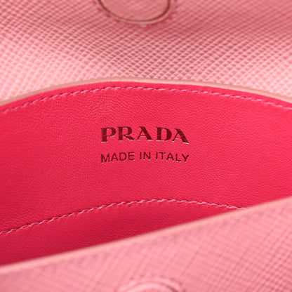 Prada Saffiano Cuir Small Double Handle Tote Pesco 6 of 16