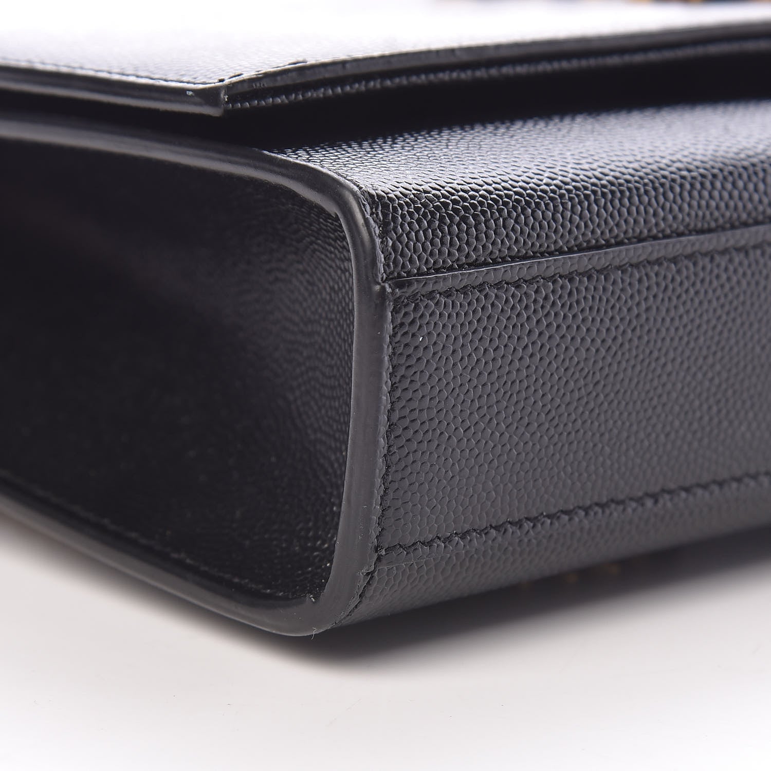 Saint Laurent Grain De Poudre Star Monogram Kate Satchel Black 9 of 10