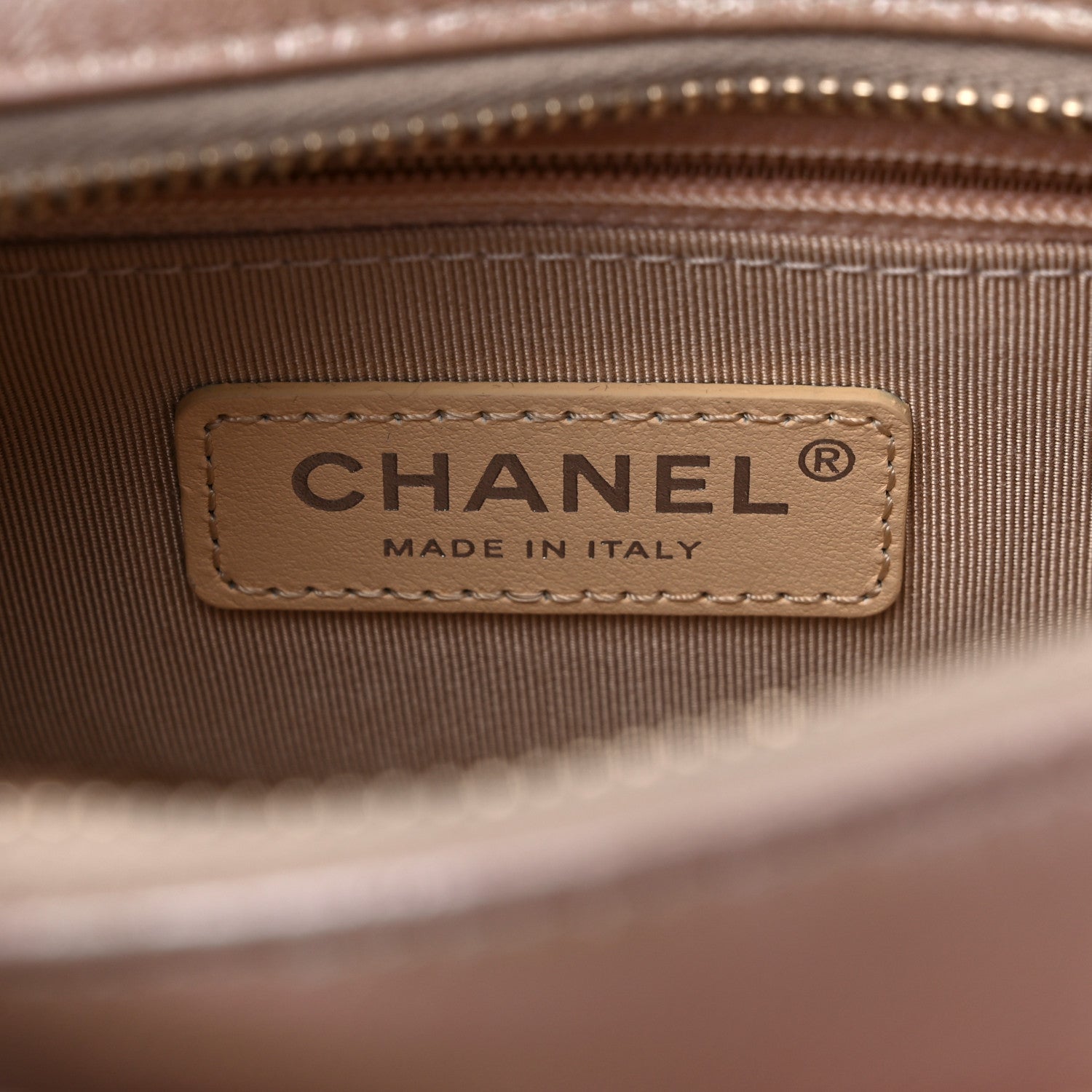 Chanel Iridescent Lambskin Calfskin Quilted Small Gabrielle Hobo Beige 6 of 10