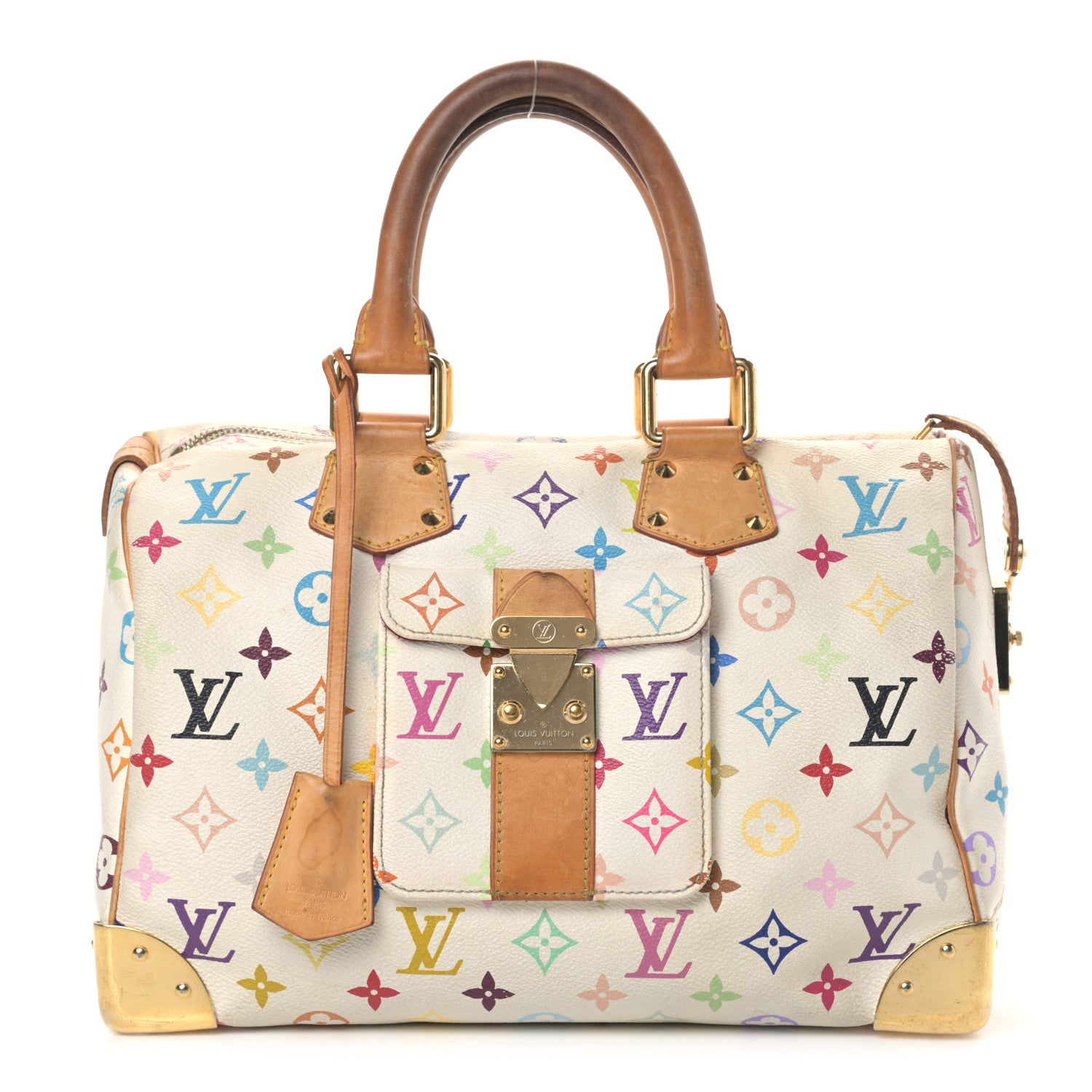 Louis Vuitton Monogram Multicolor Speedy 30 White 1 of 15
