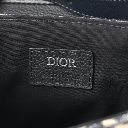 Christian Dior Oblique Mini Saddle Belt Bag Blue 6 of 10
