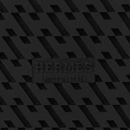 Hermes Calfskin Woolskin Womens Chypre Sandals 36 Black 8 of 8